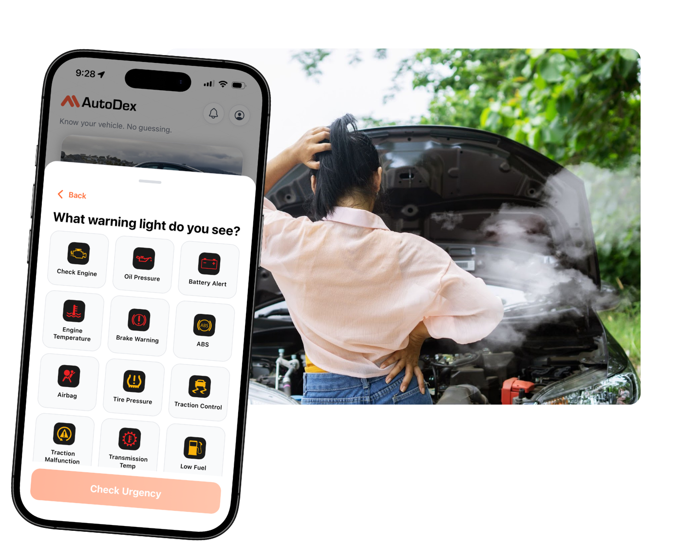 Autodex Warning lights